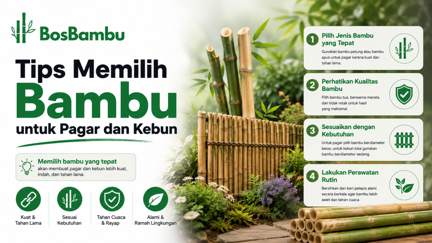 Tips Memilih Bambu untuk Pagar dan Kebun - Artikel BosBambu