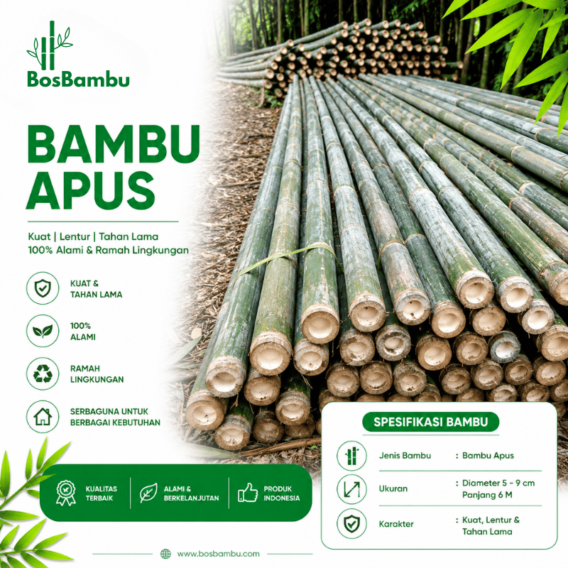 Bambu Apus / Tali - Produk BosBambu
