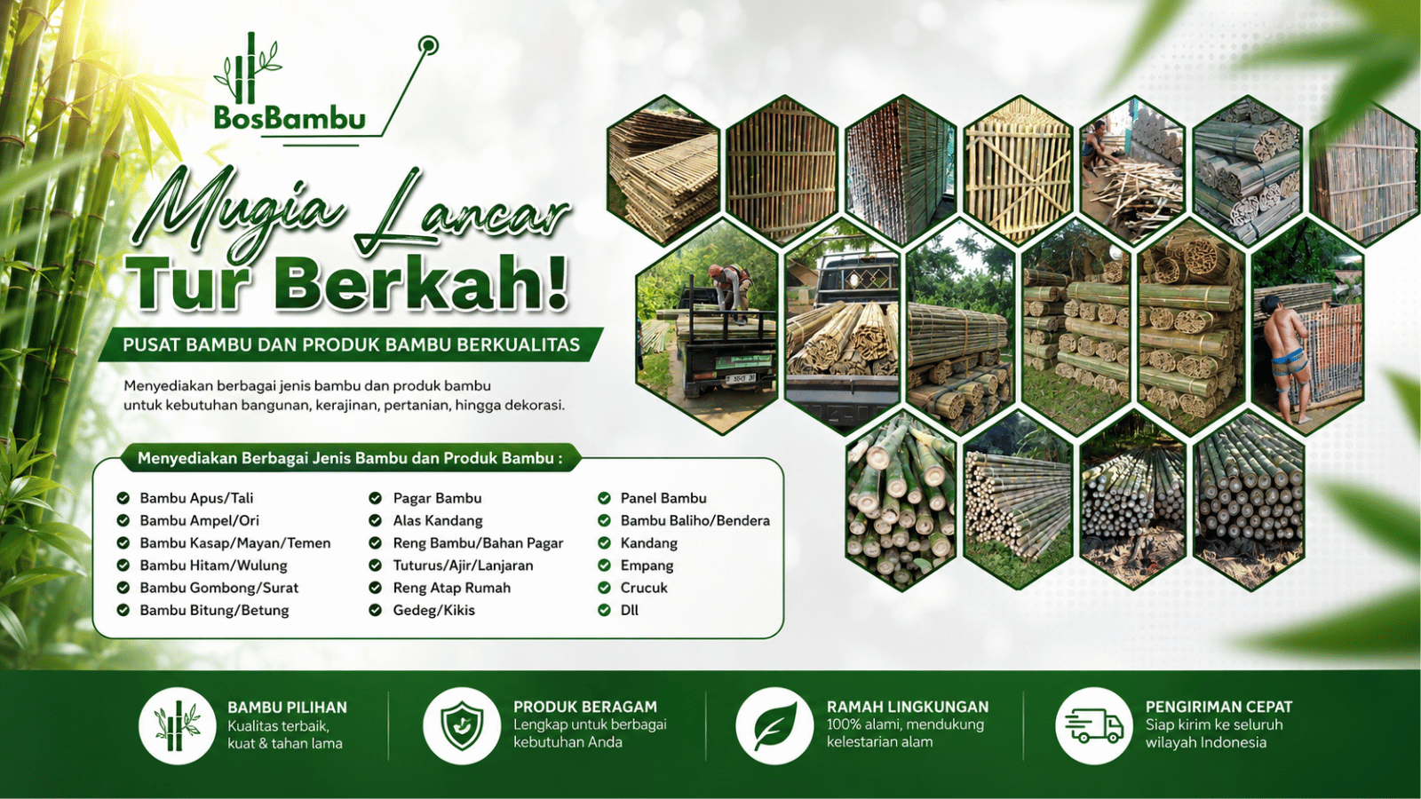 Produk bambu BosBambu
